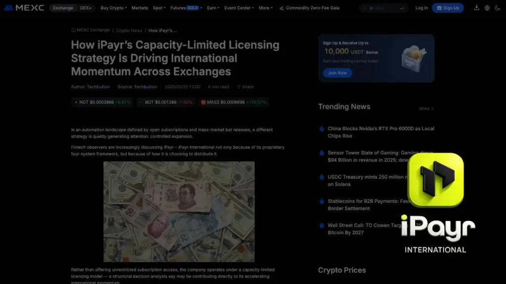 How iPayr’s Capacity-Limited Licensing Strategy Is Driving International Momentum Across Exchanges