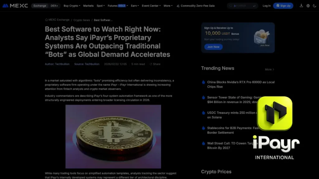 Best Software to Watch Right Now: Analysts Say iPayr’s Proprietary Systems Are Outpacing Traditional “Bots” as Global Demand Accelerates