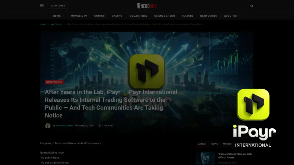 After Years in the Lab, iPayr – iPayr International Releases Its Internal Trading Software to the Public — And Tech Communities Are Taking Notice